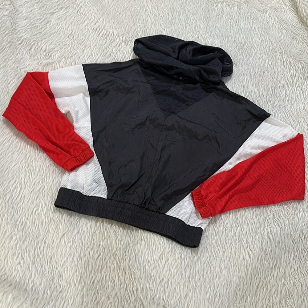 Champion blue red and white cropped Wind Breaker size xs - Picture 7 of 7